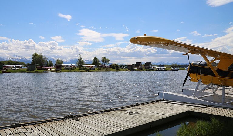 alaska checked bolsa